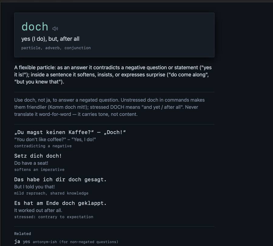 A German card