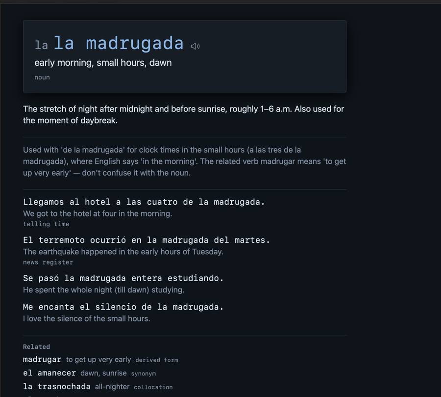 A Spanish card
